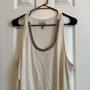 Cream tan tank top